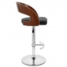 Chaise de Bar Bois Chrome - Eve Noyer