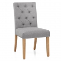 Chaise Bois Tissu - Barrington Gris