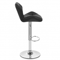 Chaise de Bar Faux Cuir Chrome - Diamond