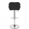 Chaise de Bar Faux Cuir Chrome - Diamond