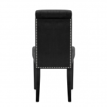 Chaise velours bois - Moreton Noir