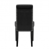 Chaise velours bois - Moreton Noir