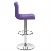 Chaise de Bar Faux Cuir Chrome - Mint