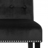 Chaise velours bois - Moreton Noir