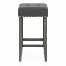 Tabouret de Bar Bois Tissu - Dove Gris Fonce