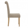 Chaise Bois Tissu - Portland Marron