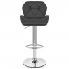 Chaise de Bar Faux Cuir Chrome - Diamond