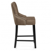 Tabouret de bar Faux Cuir - Loxley Marron