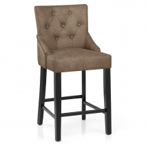 Tabouret de bar Faux Cuir - Loxley Marron