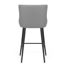 Tabouret de Bar Faux Cuir - Provence - Gris