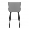 Tabouret de Bar Faux Cuir - Provence - Gris