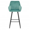 Tabouret de Bar Velours - Lanson Vert