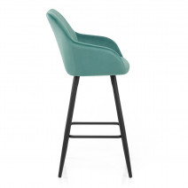 Tabouret de Bar Velours - Lanson Vert