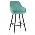 Tabouret de Bar Velours - Lanson Vert