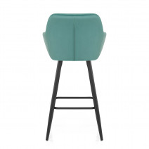 Tabouret de Bar Velours - Lanson Vert