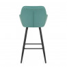 Tabouret de Bar Velours - Lanson Vert