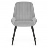 Chaise Velours - Mustang Gris