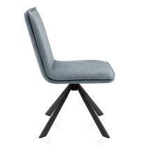 Chaise Faux Cuir - Genesis Bleu