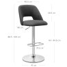 Tabouret de Bar Faux Cuir - Phoenix