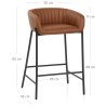 Tabouret de Bar Faux Cuir - Cub