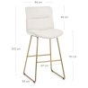 Tabouret de Bar Tissu - Finley