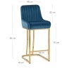 Tabouret de Bar Velours - Paget