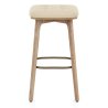 Tabouret Faux Cuir Bois - Malmo