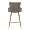 Tabouret Faux Cuir Bois - Diablo