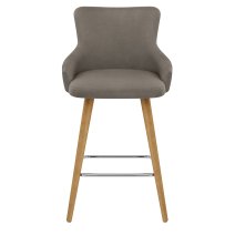 Tabouret Faux Cuir Bois - Diablo