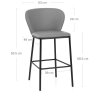 Tabouret de bar Faux Cuir - Odette