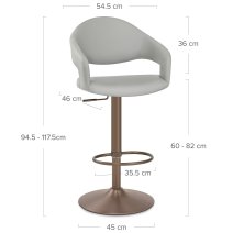 Tabouret de bar faux cuir - Washington