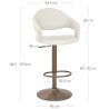 Tabouret de bar faux cuir - Washington