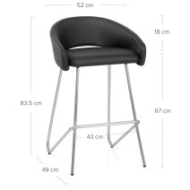 Tabouret de Bar Faux Cuir - Bay