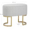 Tabouret Champagne Tissu - Duet