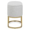 Tabouret Champagne Tissu - Duet