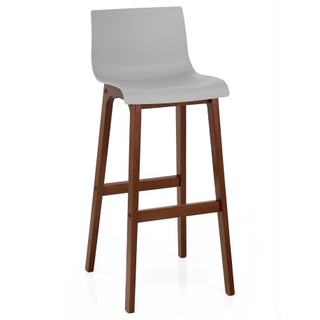 Tabouret de Bar Résine Bois - Drift Noyer