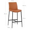 Tabouret Cuir Veritable - Addison