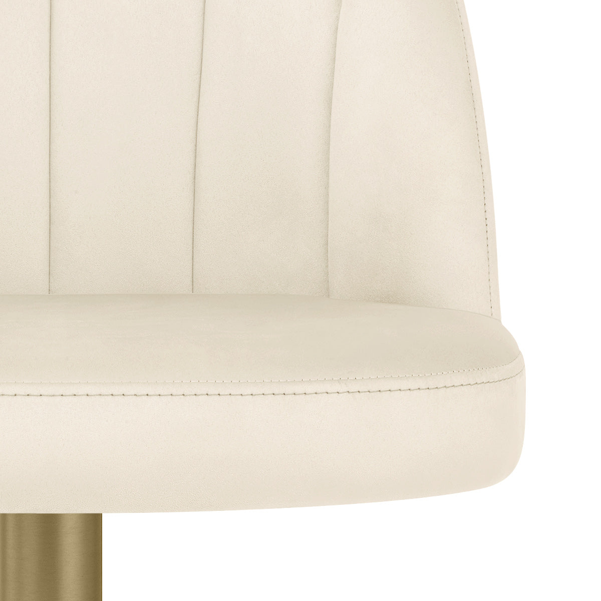 Chaise de Bar Velours - Nicola Crème