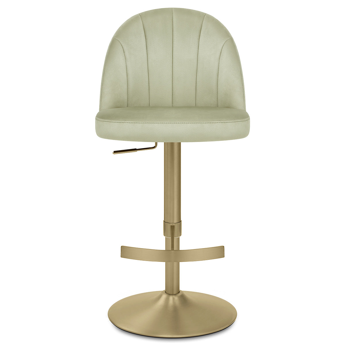Chaise de Bar Velours - Nicola Vert