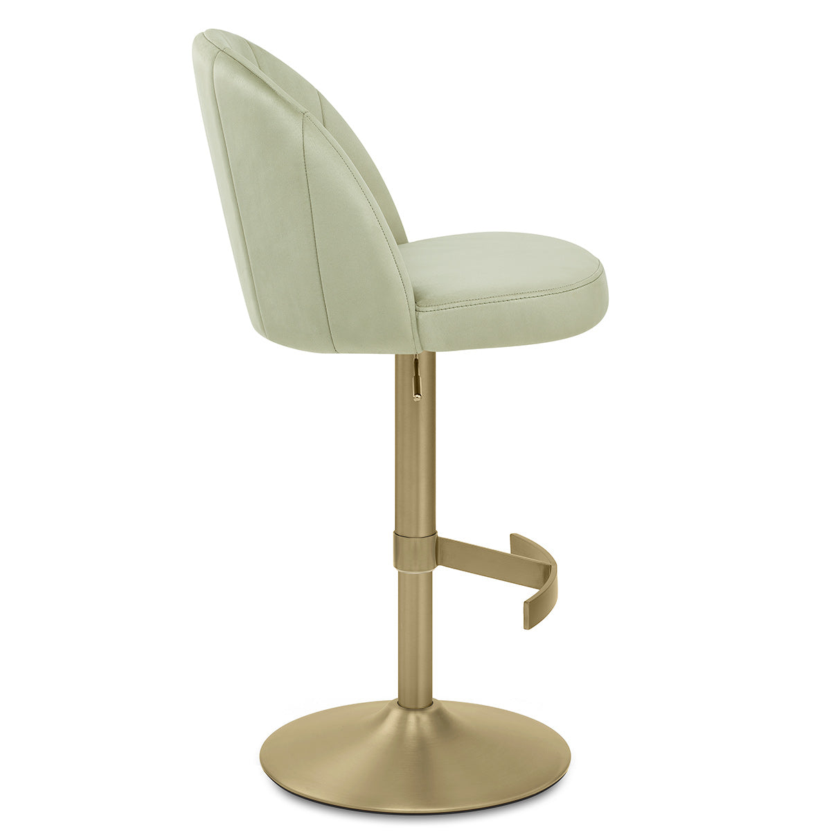 Chaise de Bar Velours - Nicola Vert