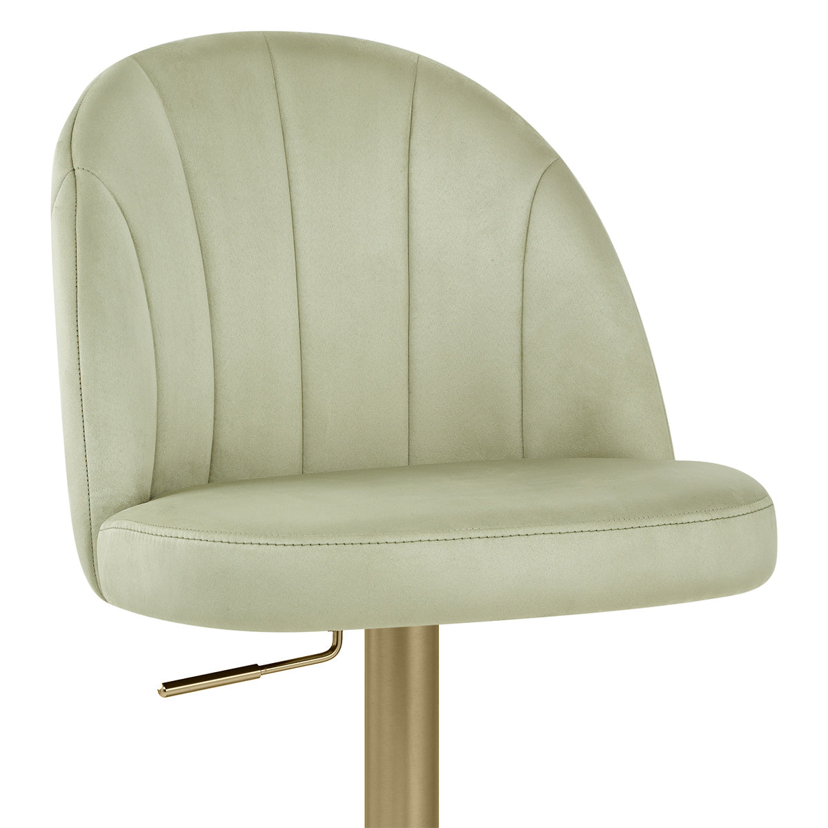 Chaise de Bar Velours - Nicola Vert
