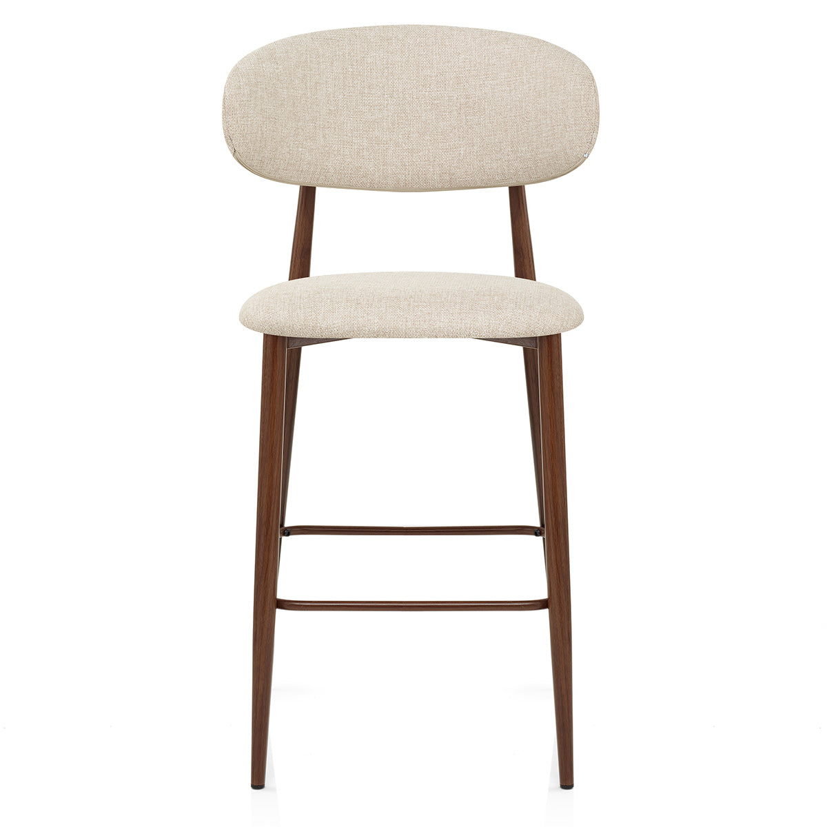 Tabouret de Bar Tissu - Harrow Crème