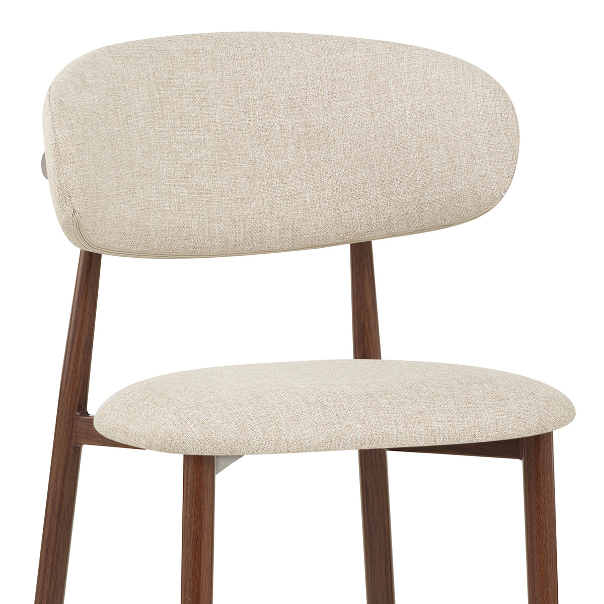Tabouret de Bar Tissu - Harrow Crème