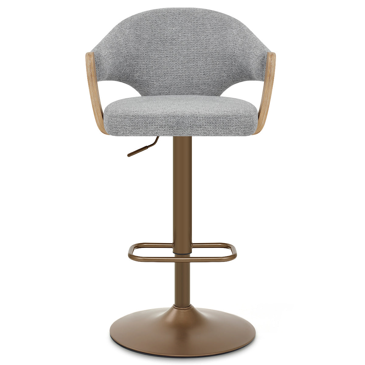 Tabouret de Bar Cuivre Tissu - Arco Gris