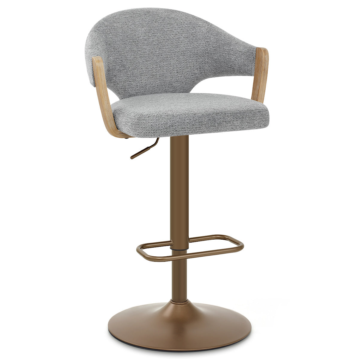 Tabouret de Bar Cuivre Tissu - Arco Gris