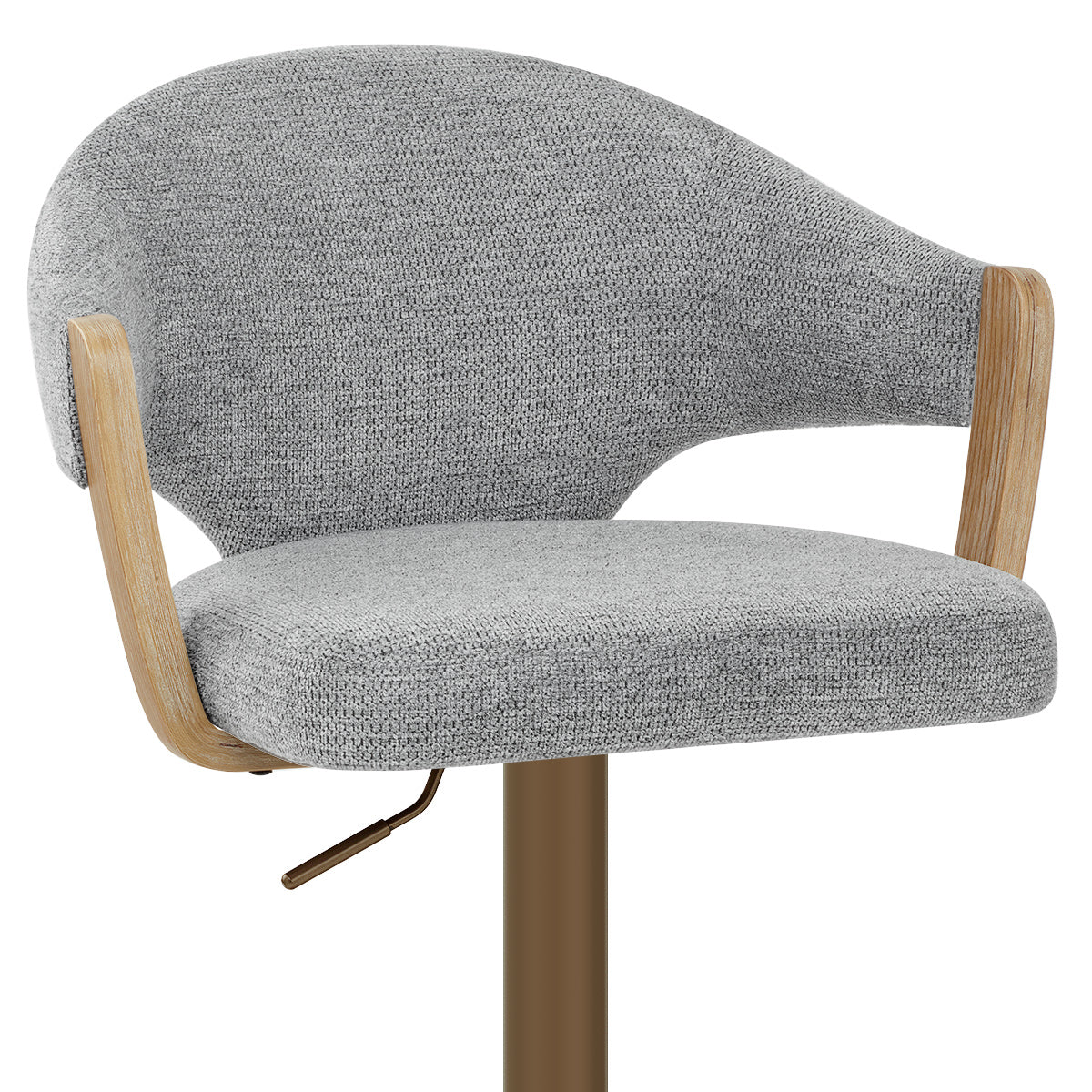Tabouret de Bar Cuivre Tissu - Arco Gris