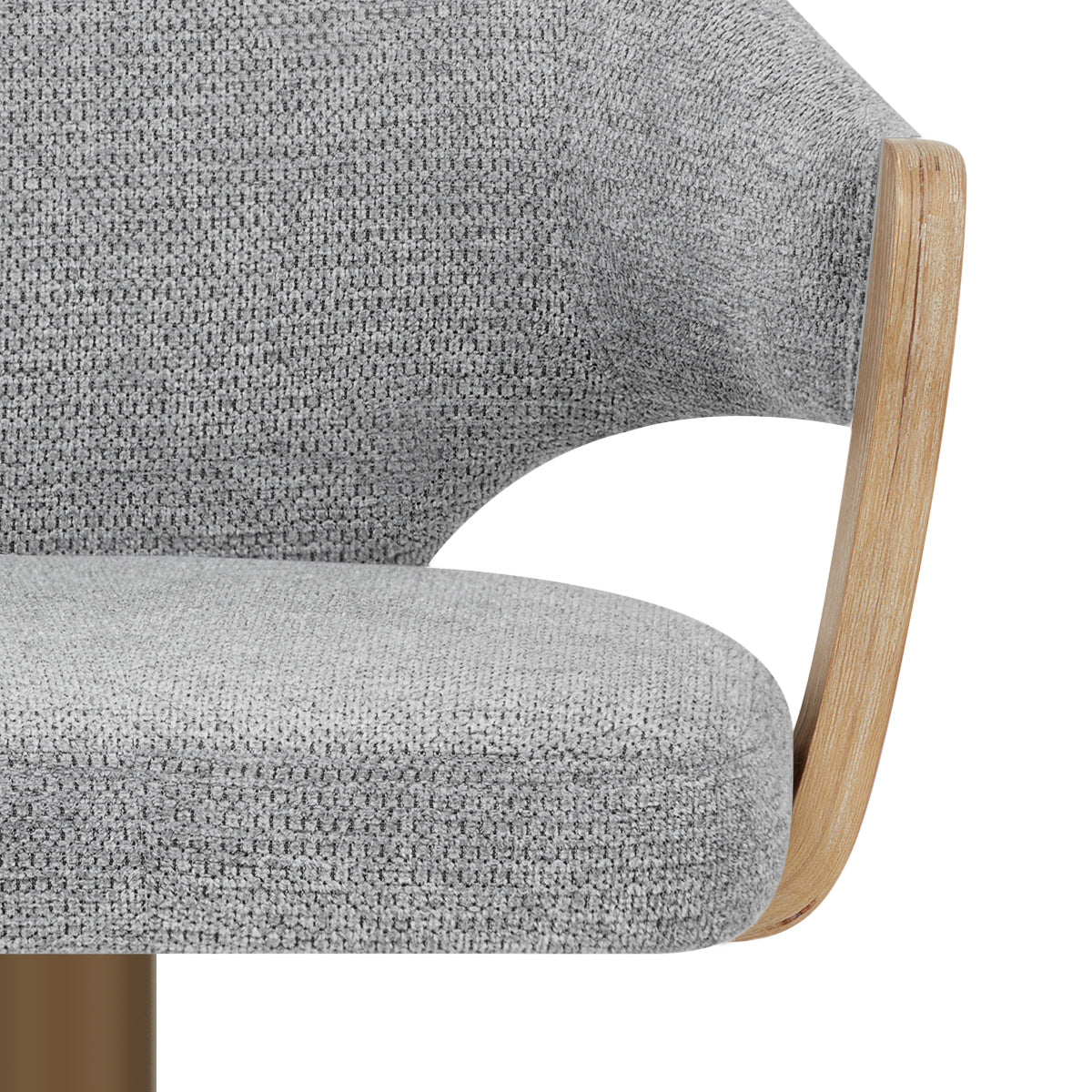Tabouret de Bar Cuivre Tissu - Arco Gris