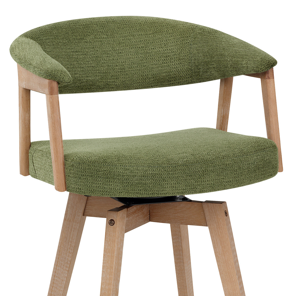 Tabouret de Bar Bois Tissu - Falco Vert