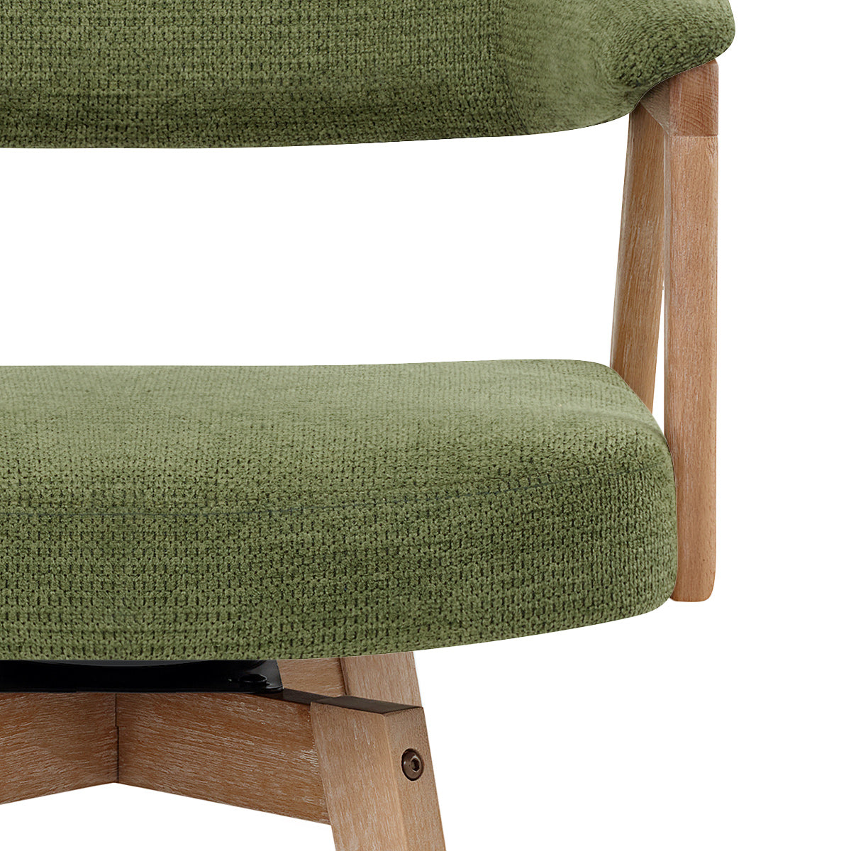 Tabouret de Bar Bois Tissu - Falco Vert