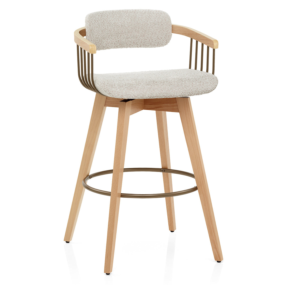 Tabouret de Bar Boucle - Electra Crème